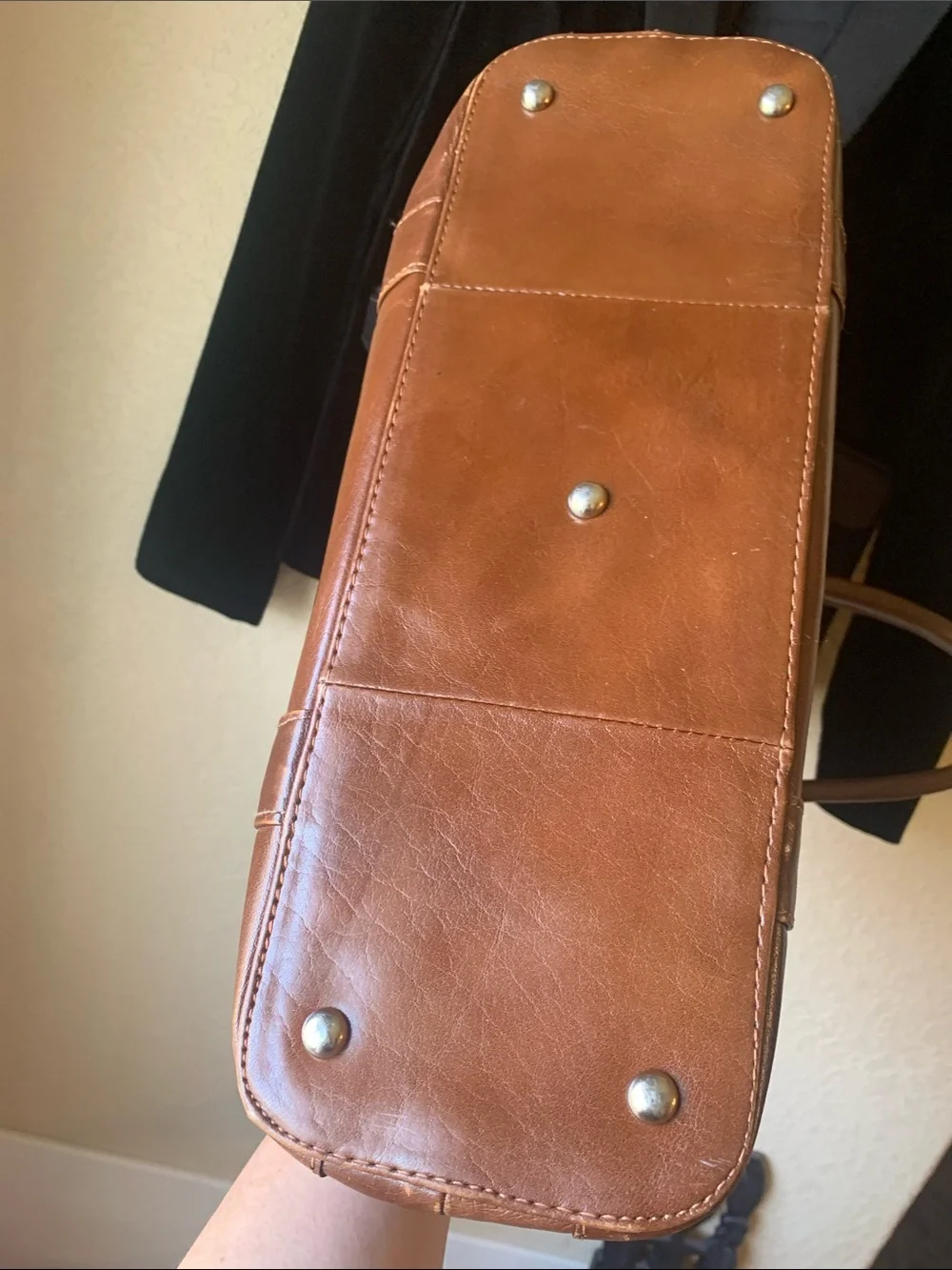 Ashwood Chestnut Brown Real Leather Handbag